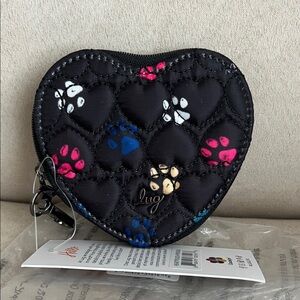 NWT Lug Heart Pouch in Paws Black 🐾